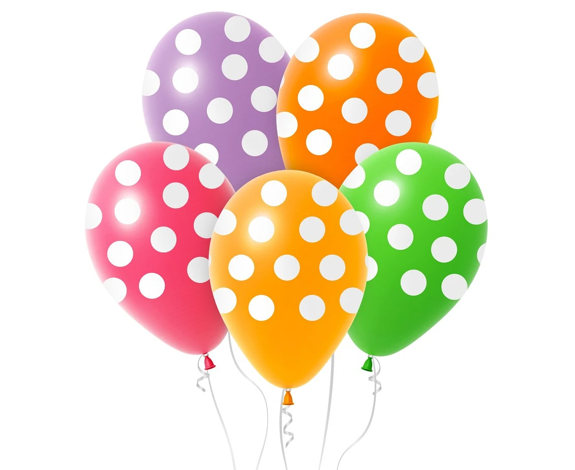 Balony Grochy, 12"/ 5 szt.
